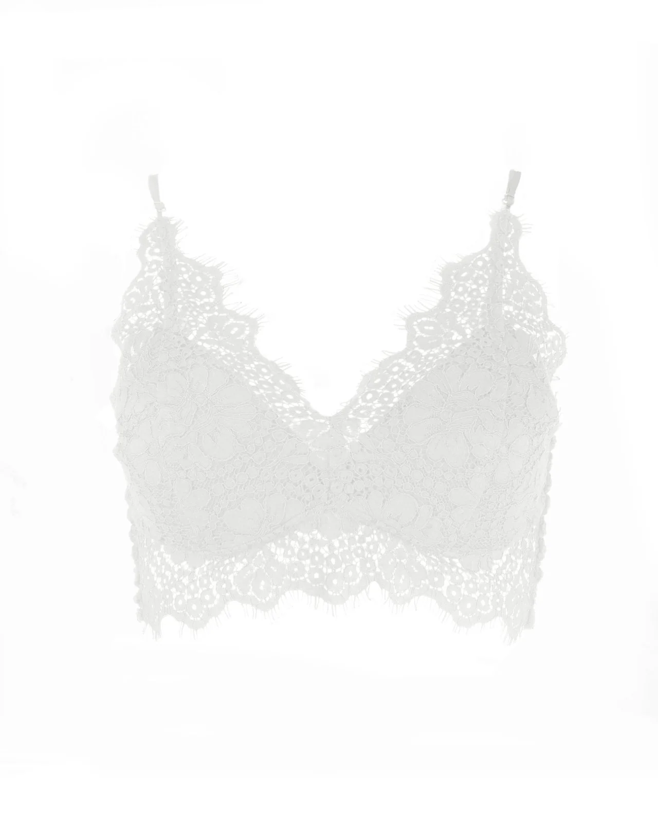 "The Jayne" - Bralette Top (White) - Image 5